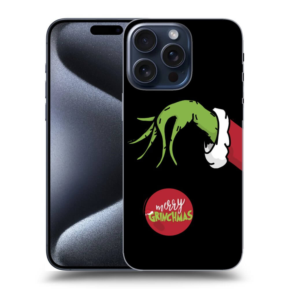 Silikonový černý Obal Pro Apple IPhone 15 Pro Max - Grinch