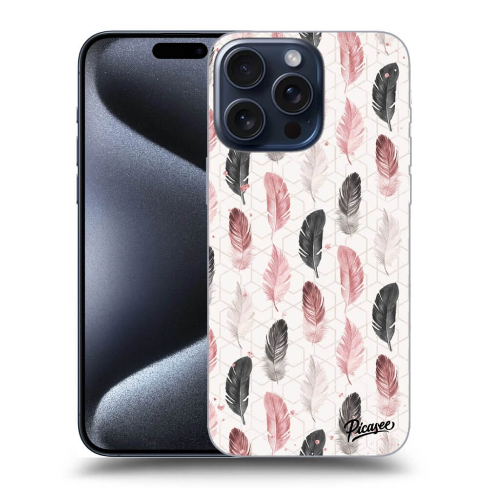 Silikonový černý Obal Pro Apple IPhone 15 Pro Max - Pírka 2