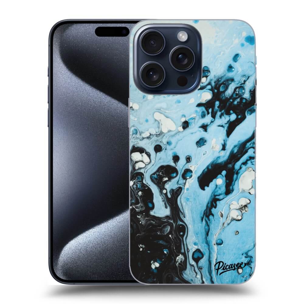 Silikonový Průhledný Obal Pro Apple IPhone 15 Pro Max - Organic Blue