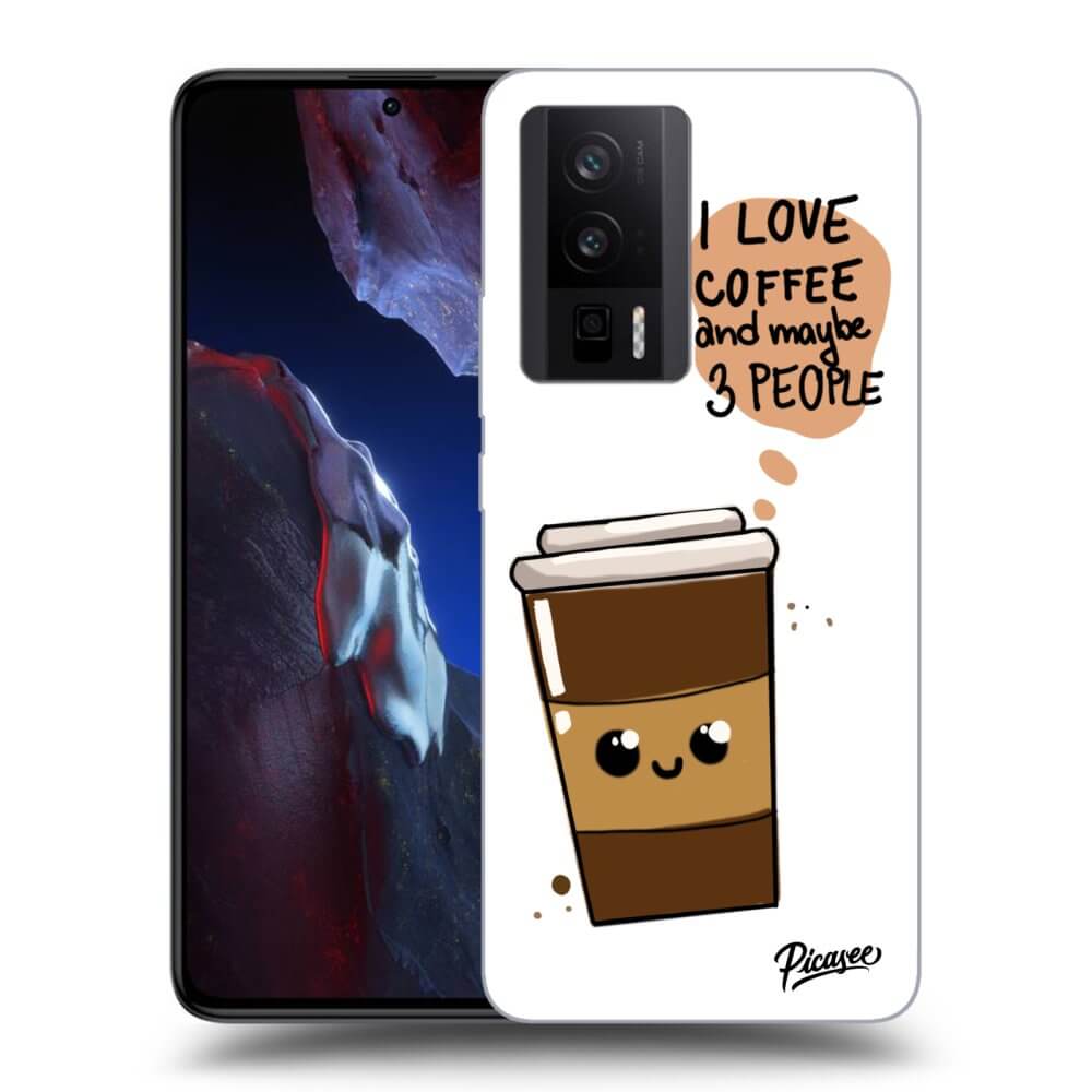 Silikonový Průhledný Obal Pro Xiaomi Poco F5 Pro 5G - Cute Coffee