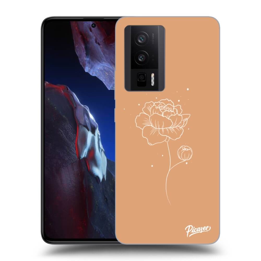 Silikonový Průhledný Obal Pro Xiaomi Poco F5 Pro 5G - Peonies