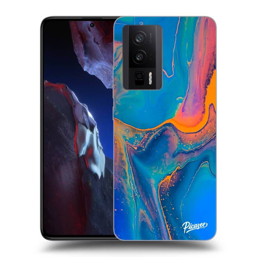 Silikonový černý Obal Pro Xiaomi Poco F5 Pro 5G - Rainbow