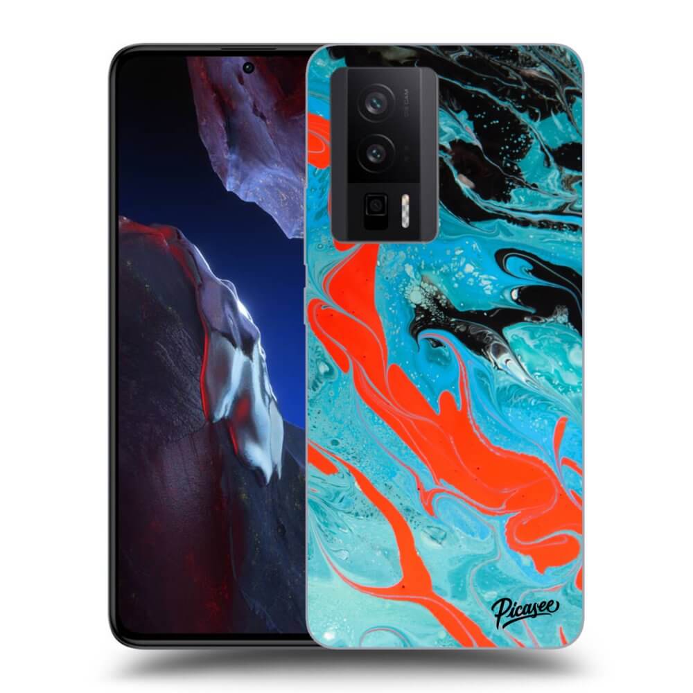 Silikonový Průhledný Obal Pro Xiaomi Poco F5 Pro 5G - Blue Magma