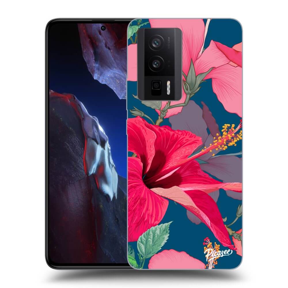 Silikonový Průhledný Obal Pro Xiaomi Poco F5 Pro 5G - Hibiscus