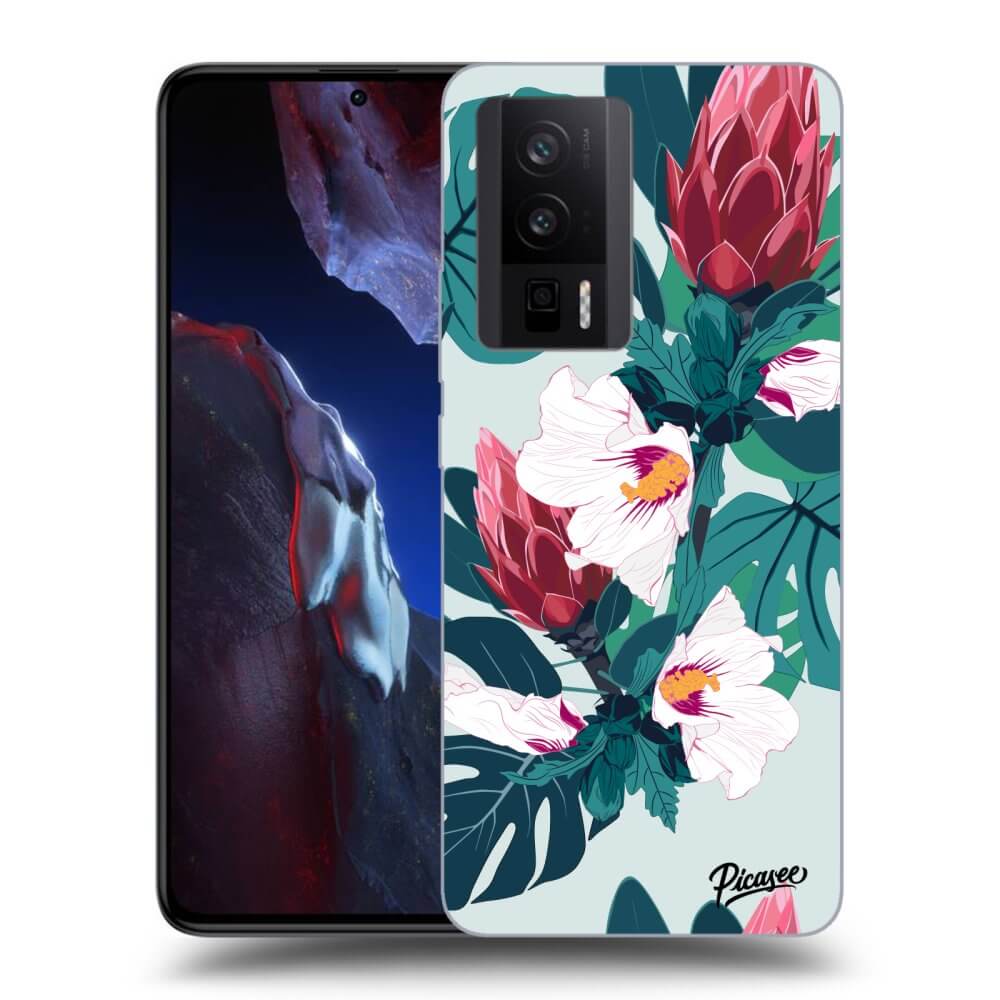 Silikonový Průhledný Obal Pro Xiaomi Poco F5 Pro 5G - Rhododendron