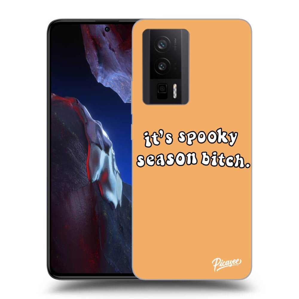 Silikonový černý Obal Pro Xiaomi Poco F5 Pro 5G - Spooky Season