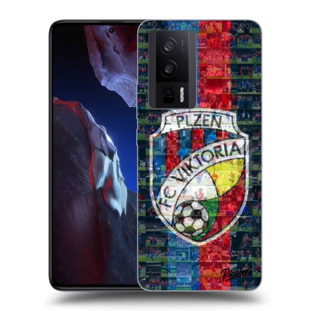 Silikonový černý Obal Pro Xiaomi Poco F5 Pro 5G - FC Viktoria Plzeň A