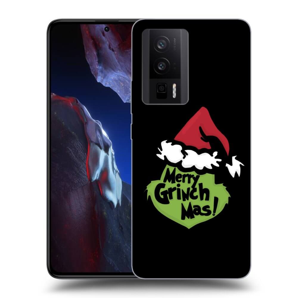 Silikonový černý Obal Pro Xiaomi Poco F5 Pro 5G - Grinch 2