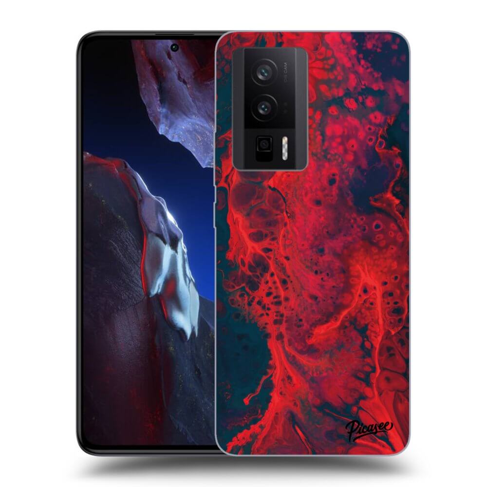 Silikonový Průhledný Obal Pro Xiaomi Poco F5 Pro 5G - Organic Red