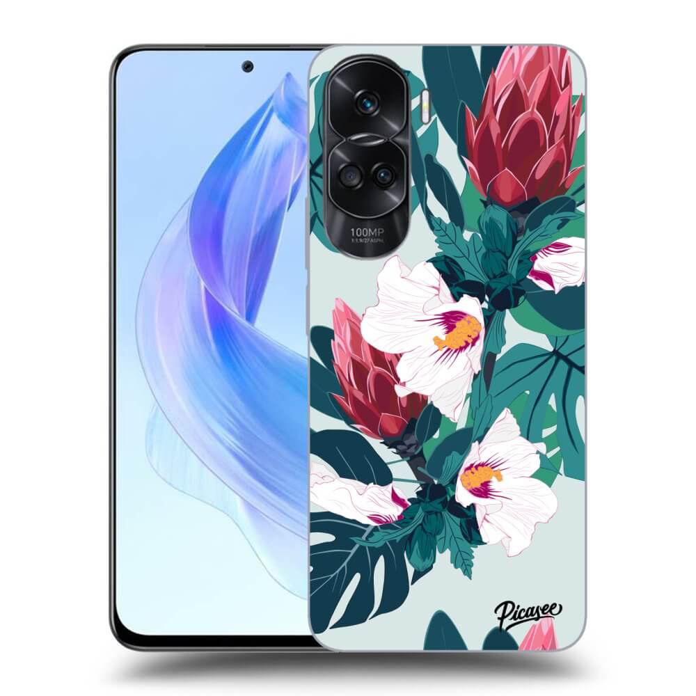 Silikonový černý Obal Pro Honor 90 Lite 5G - Rhododendron