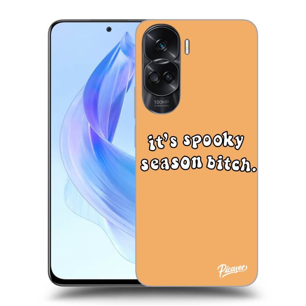 Silikonový černý Obal Pro Honor 90 Lite 5G - Spooky Season