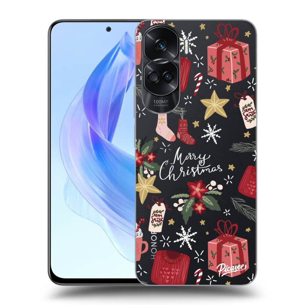 Silikonový Průhledný Obal Pro Honor 90 Lite 5G - Christmas