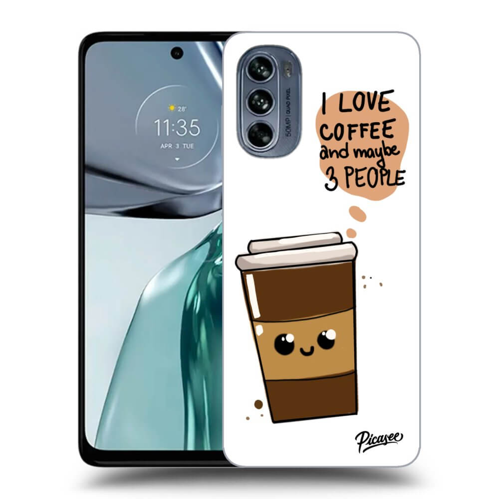 Silikonový černý Obal Pro Motorola Moto G62 - Cute Coffee