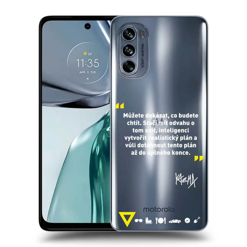 Silikonový Průhledný Obal Pro Motorola Moto G62 - Kazma - MŮŽETE DOKÁZAT, CO BUDETE CHTÍT