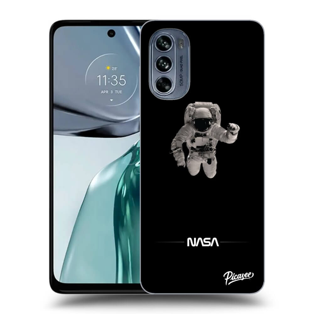 Silikonový černý Obal Pro Motorola Moto G62 - Astronaut Minimal