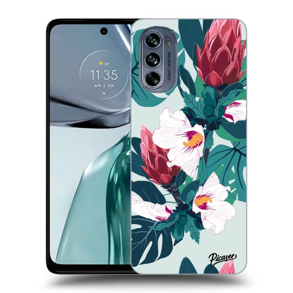 Silikonový černý Obal Pro Motorola Moto G62 - Rhododendron