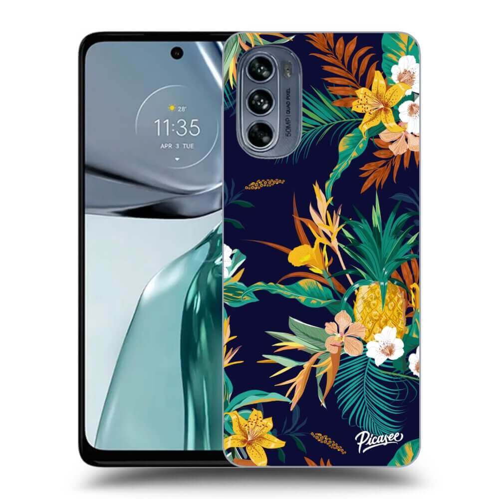 Silikonový černý Obal Pro Motorola Moto G62 - Pineapple Color