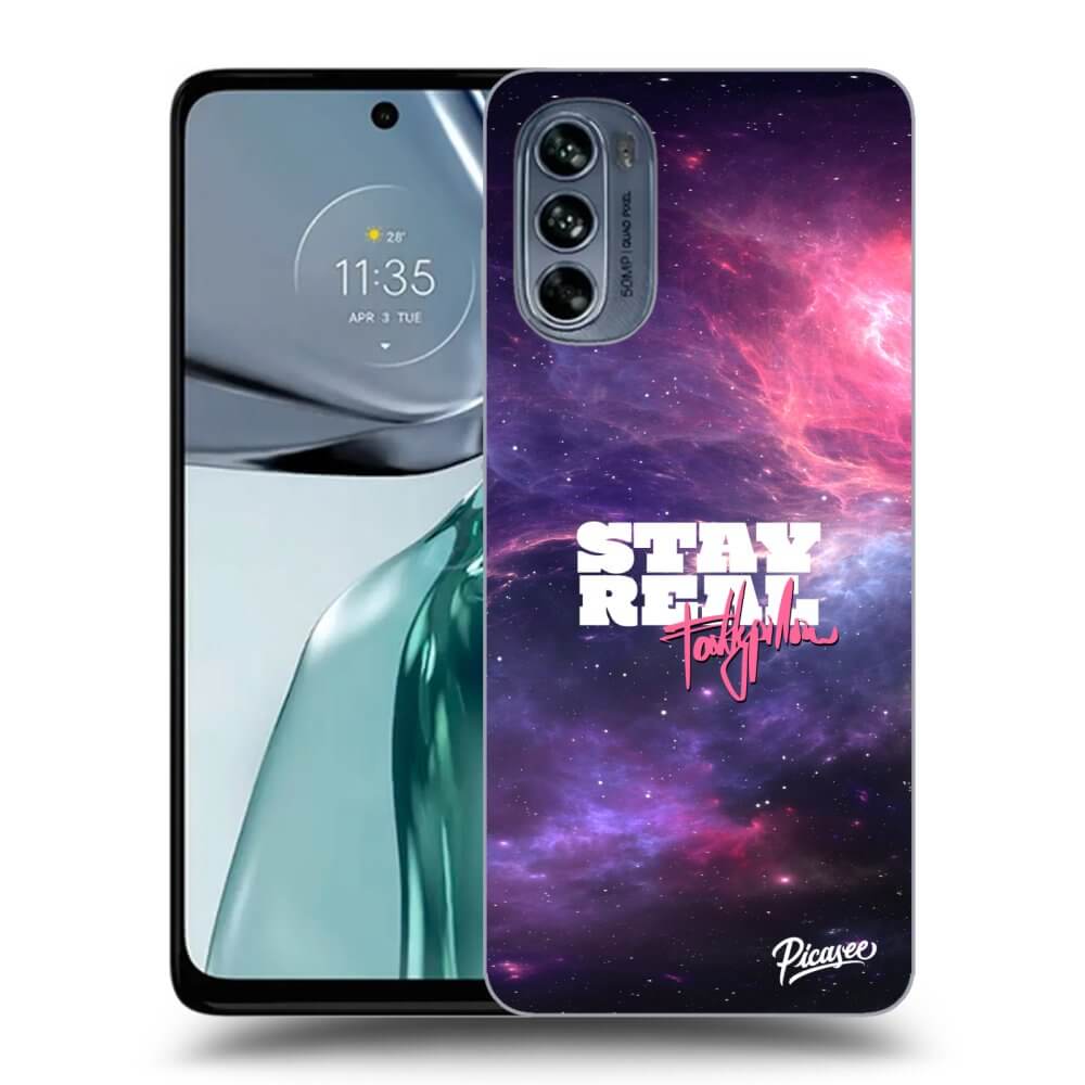 Silikonový černý Obal Pro Motorola Moto G62 - Stay Real