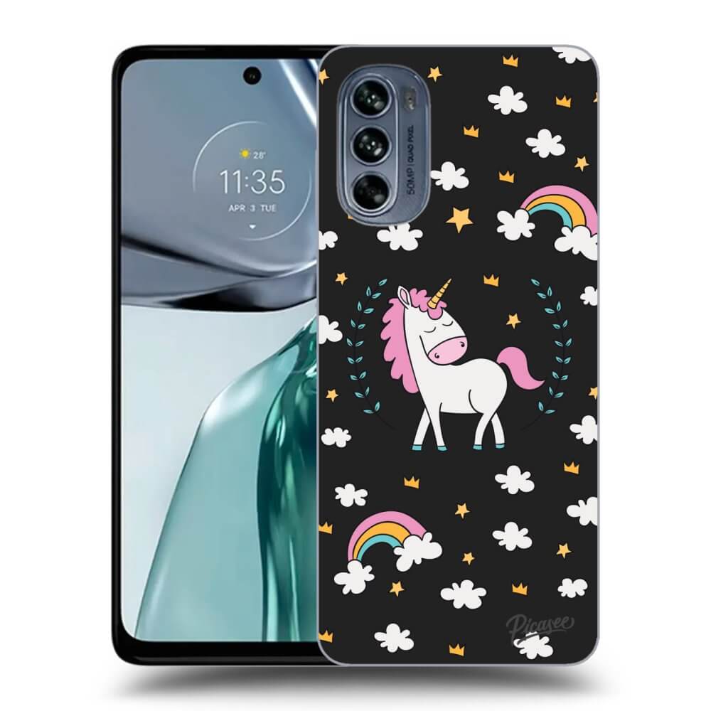 Silikonový černý Obal Pro Motorola Moto G62 - Unicorn Hvězdné Nebe