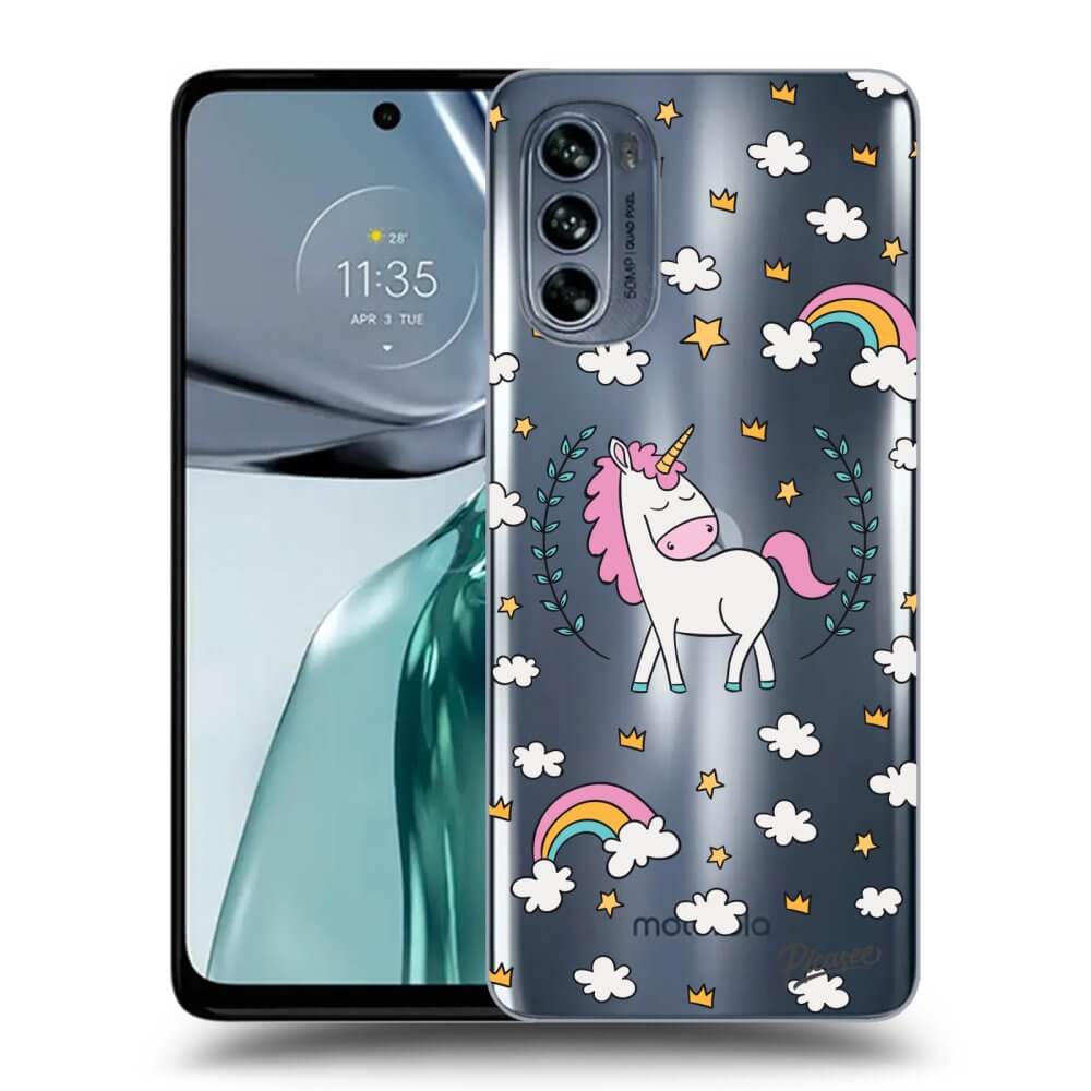 Silikonový Průhledný Obal Pro Motorola Moto G62 - Unicorn Hvězdné Nebe