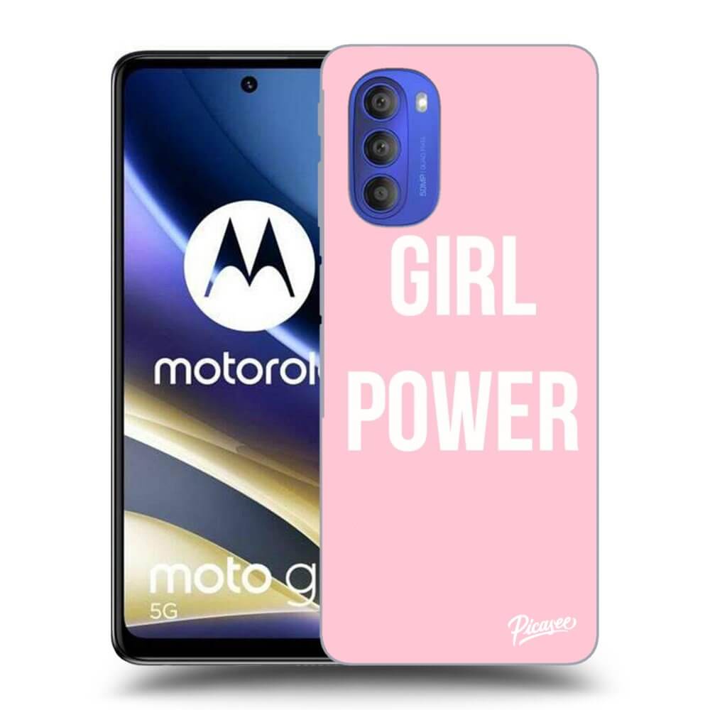 Silikonový černý Obal Pro Motorola Moto G51 - Dívčí Síla