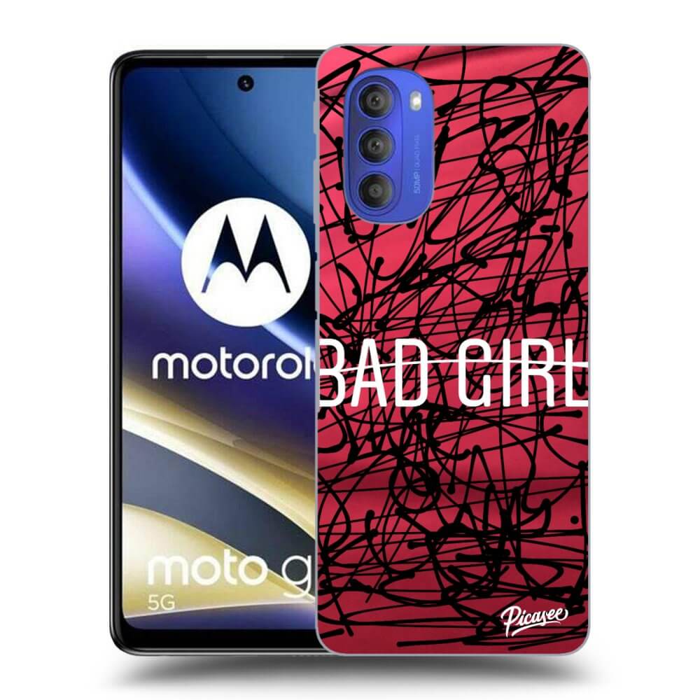 Picasee silikonový černý obal pro Motorola Moto G51 - Bad girl | Picasee