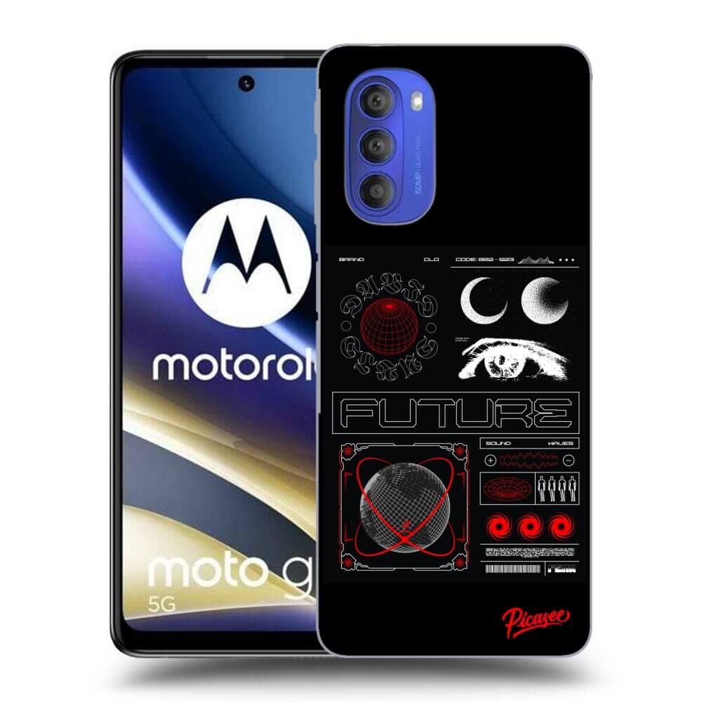 Silikonový černý Obal Pro Motorola Moto G51 - WAVES