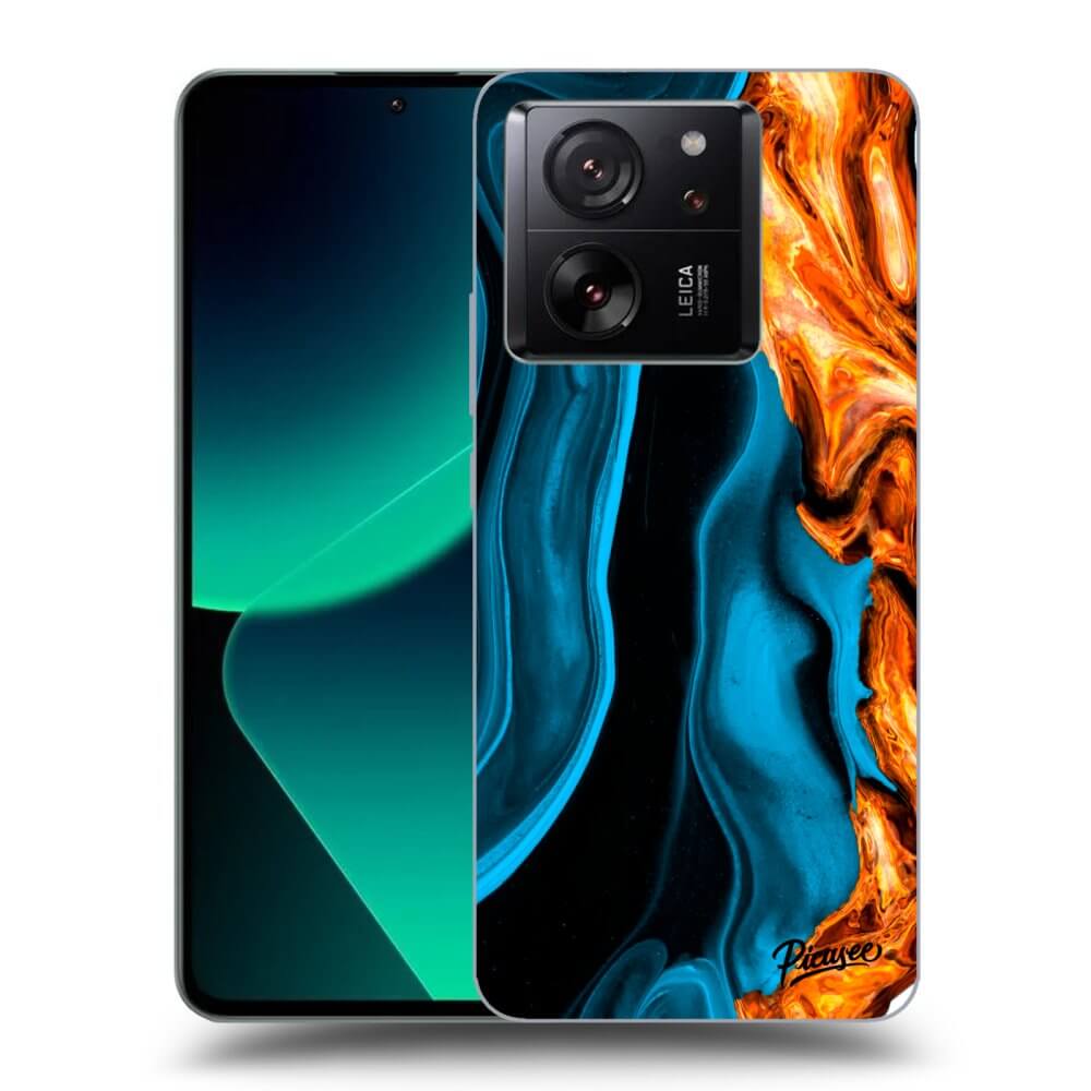 Silikonový černý Obal Pro Xiaomi 13T Pro - Gold Blue