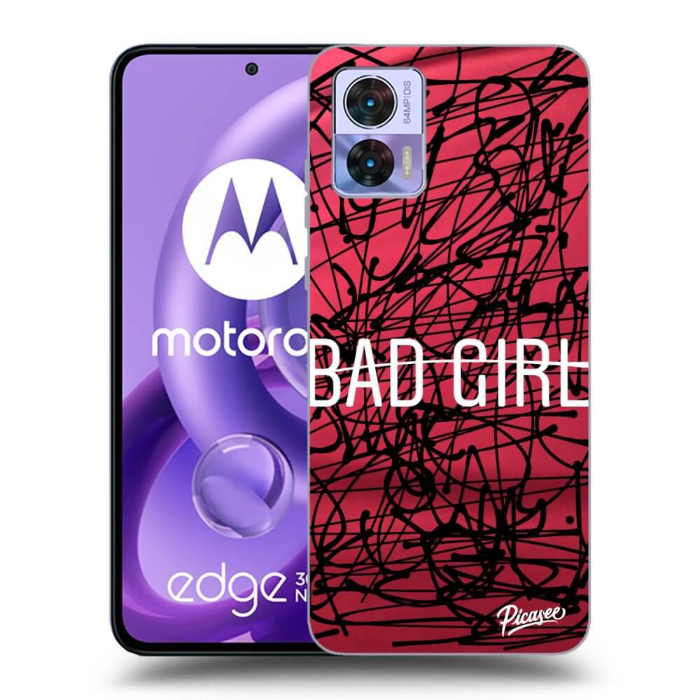 Picasee silikonový průhledný obal pro Motorola Edge 30 Neo - Bad girl |  Picasee