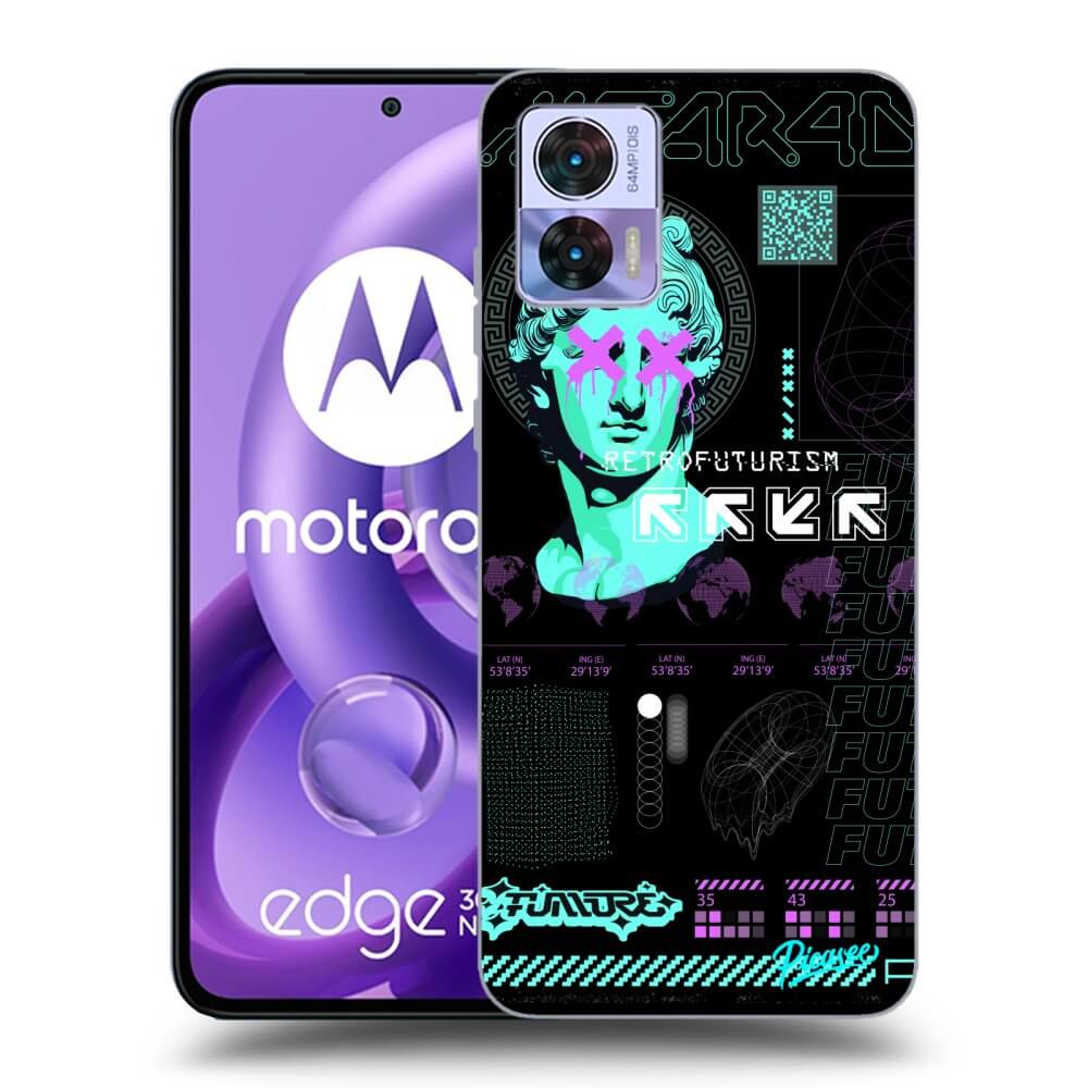 Silikonový černý Obal Pro Motorola Edge 30 Neo - RETRO