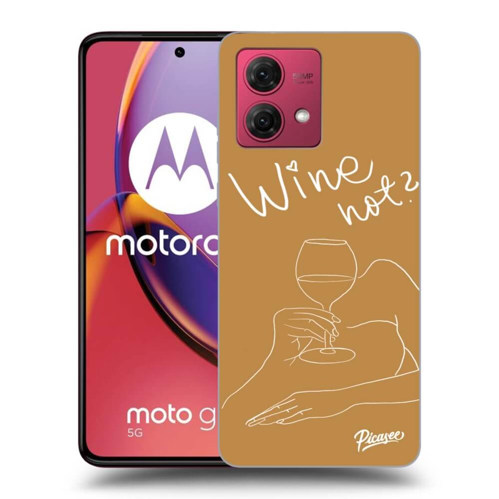 Silikonový Průhledný Obal Pro Motorola Moto G84 5G - Wine Not