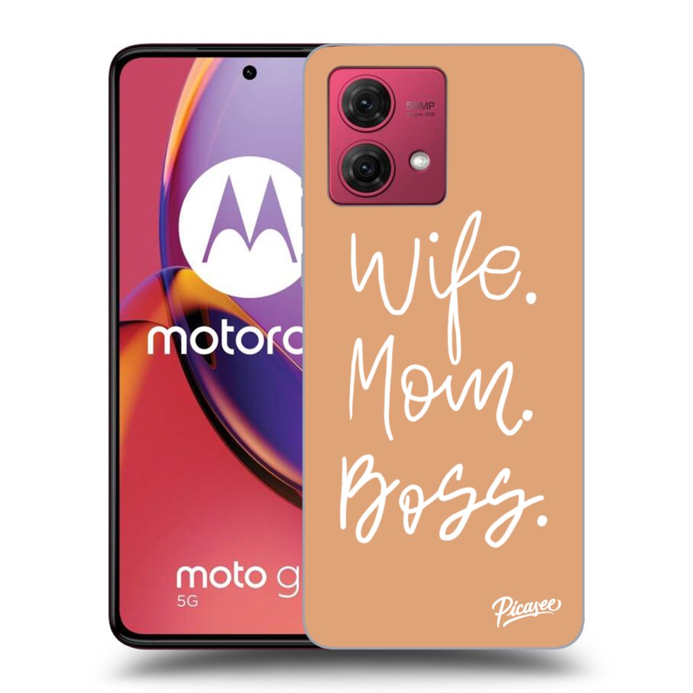 Silikonový Průhledný Obal Pro Motorola Moto G84 5G - Boss Mama