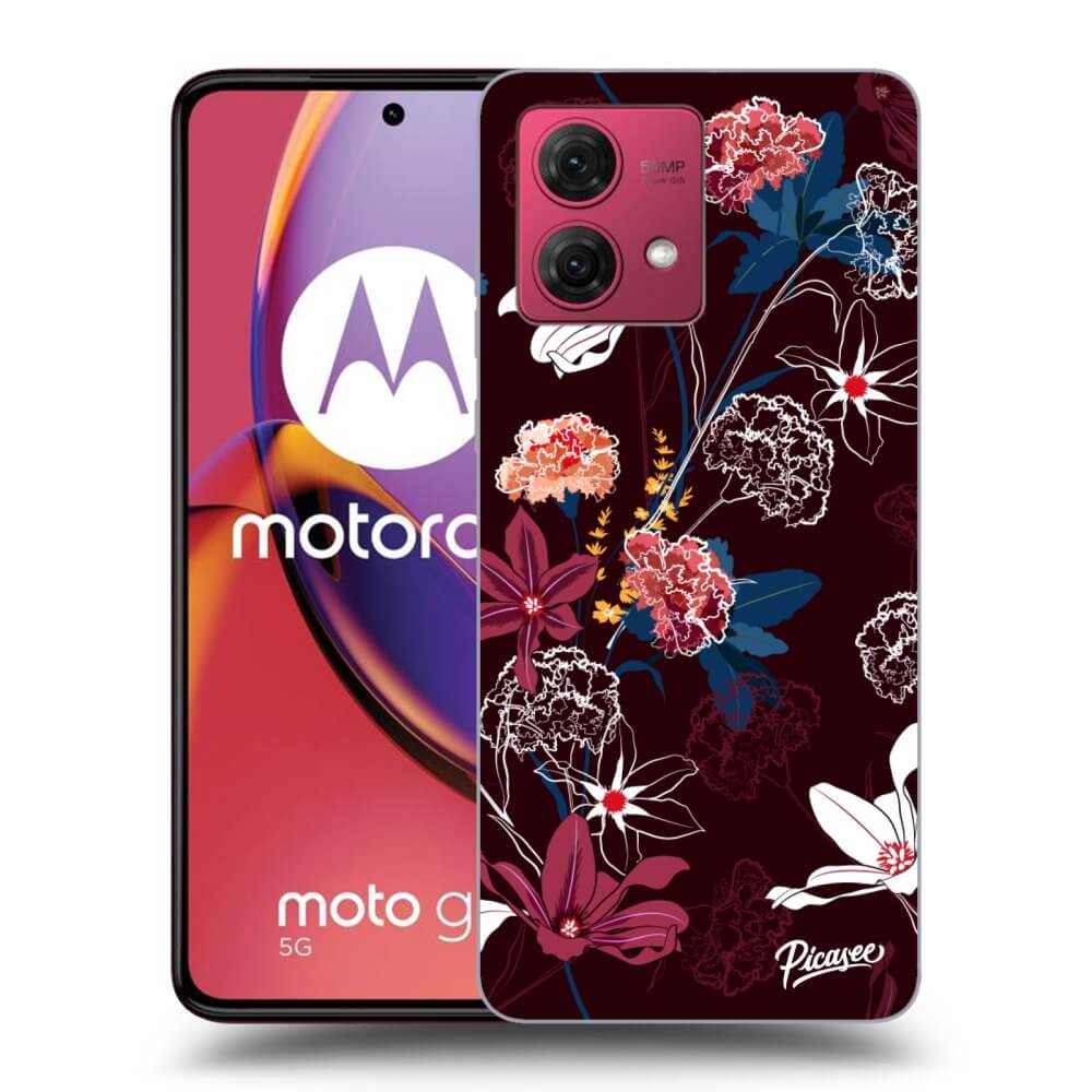 Silikonový Průhledný Obal Pro Motorola Moto G84 5G - Dark Meadow