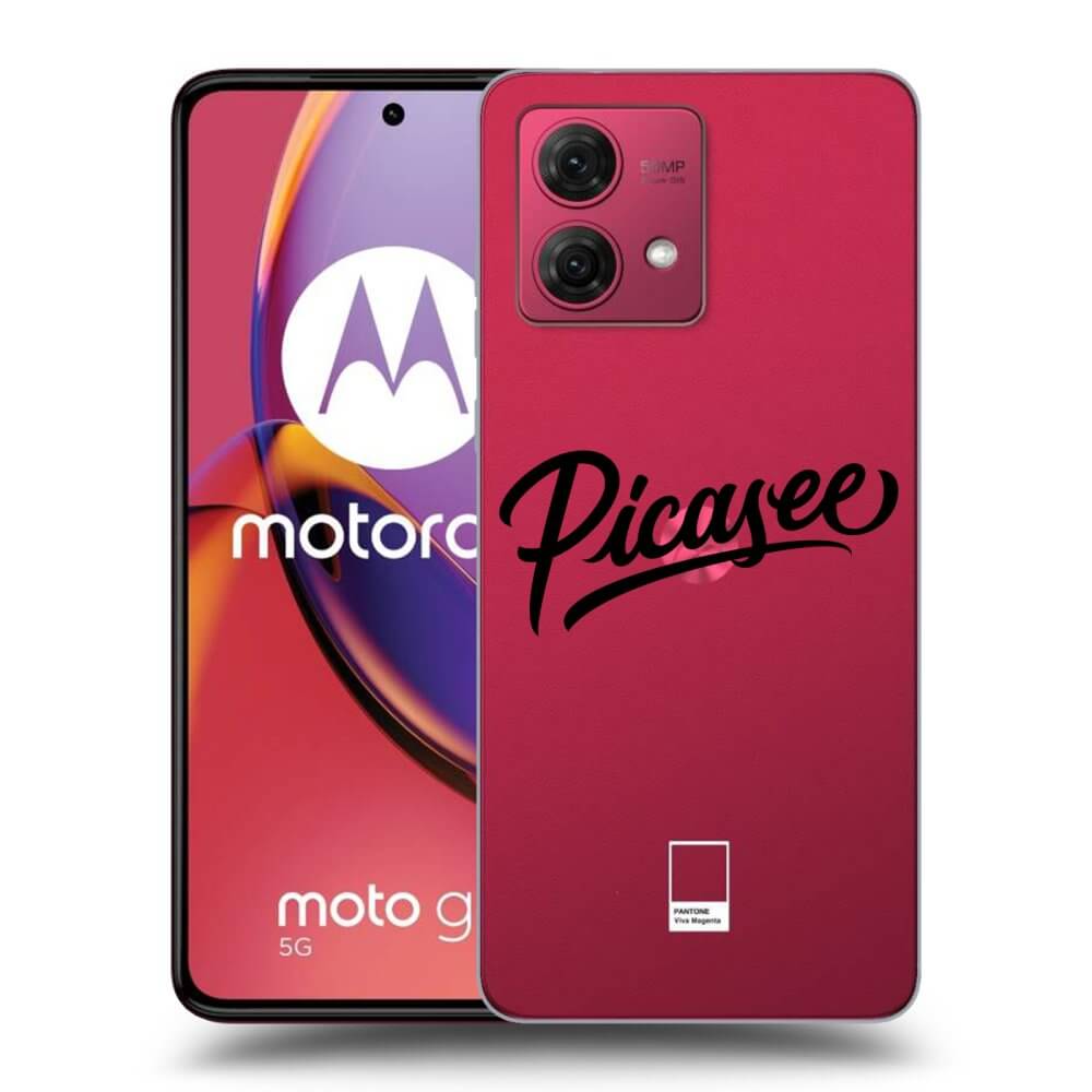 Silikonový Průhledný Obal Pro Motorola Moto G84 5G - Picasee - Black