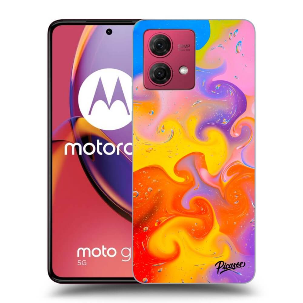 Silikonový Průhledný Obal Pro Motorola Moto G84 5G - Bubbles