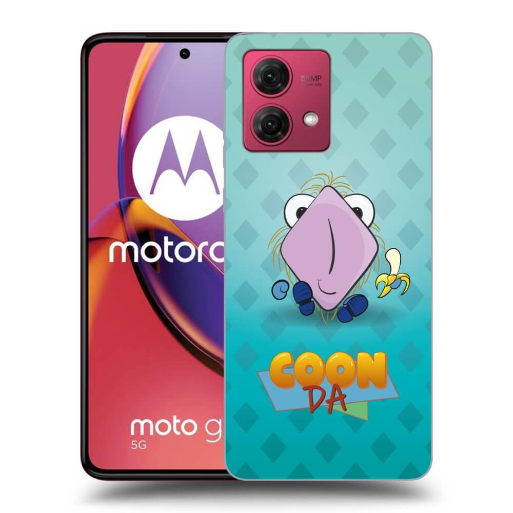 Silikonový černý Obal Pro Motorola Moto G84 5G - COONDA Chlupatka Světlá