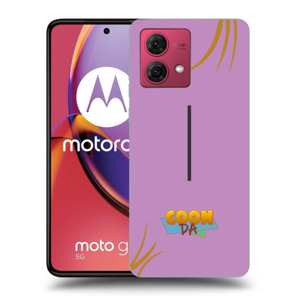 Silikonový černý Obal Pro Motorola Moto G84 5G - COONDA Růžovka