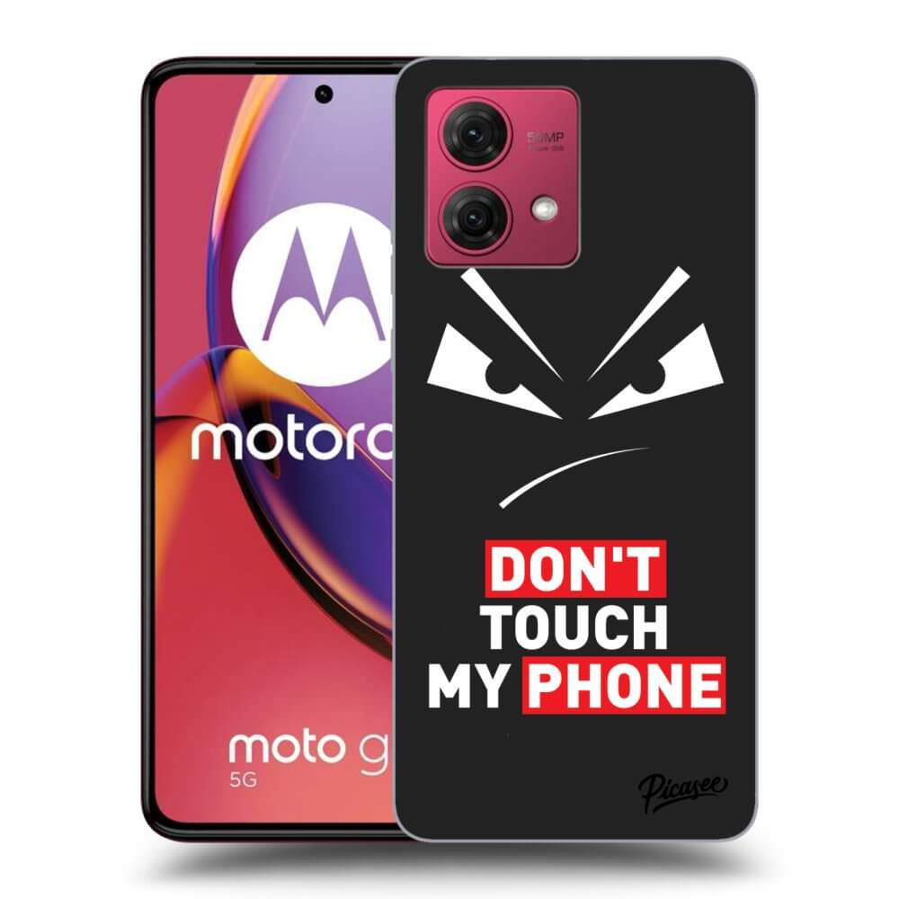 Silikonový černý Obal Pro Motorola Moto G84 5G - Evil Eye - Transparent