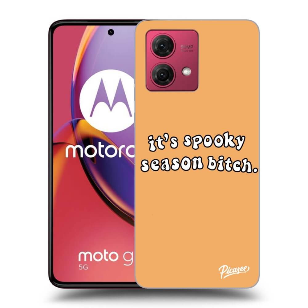 Silikonový černý Obal Pro Motorola Moto G84 5G - Spooky Season