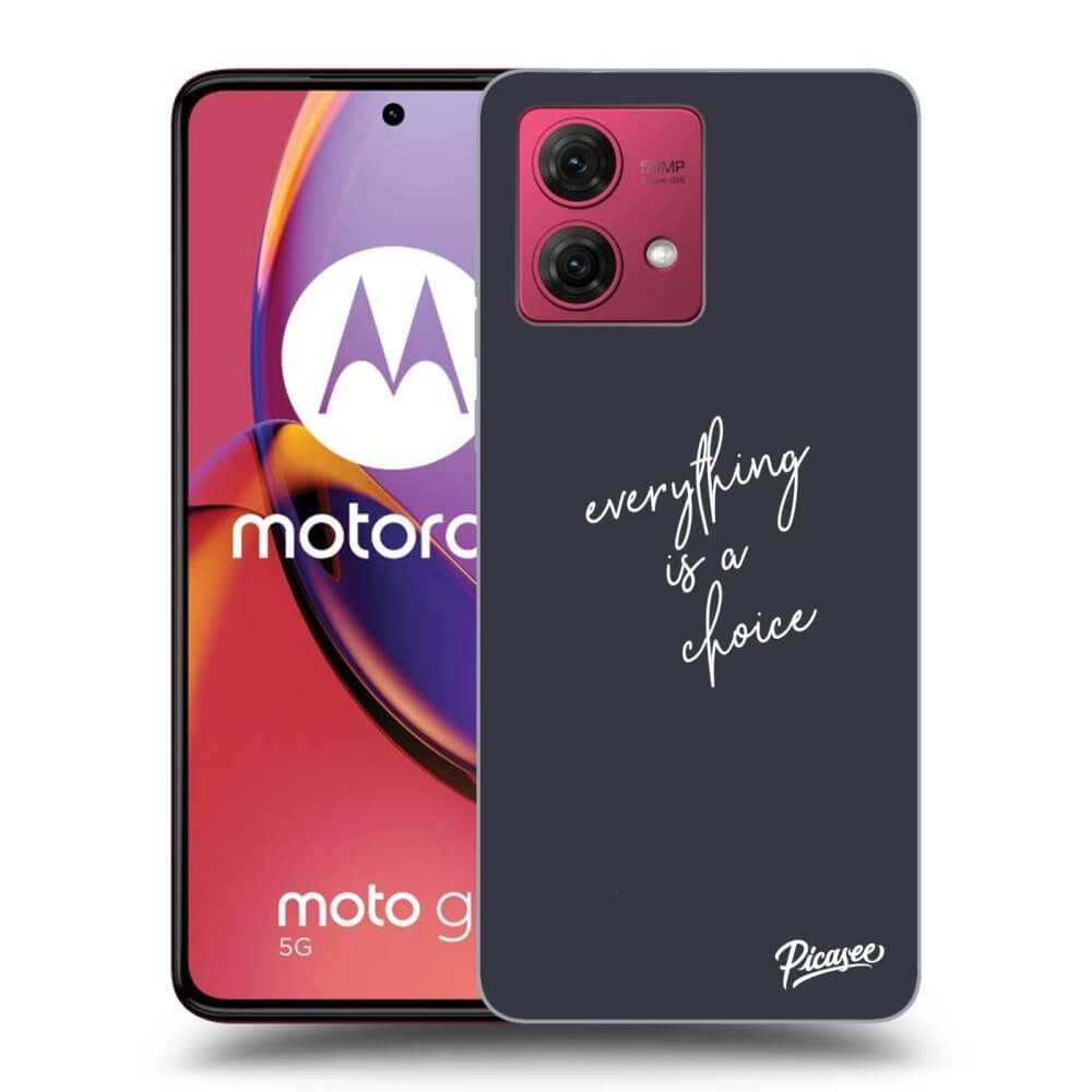 Silikonový Průhledný Obal Pro Motorola Moto G84 5G - Vše Je Na Tobě