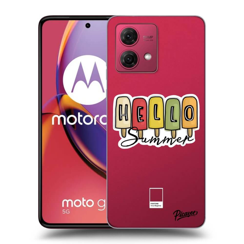 Silikonový Průhledný Obal Pro Motorola Moto G84 5G - Ice Cream