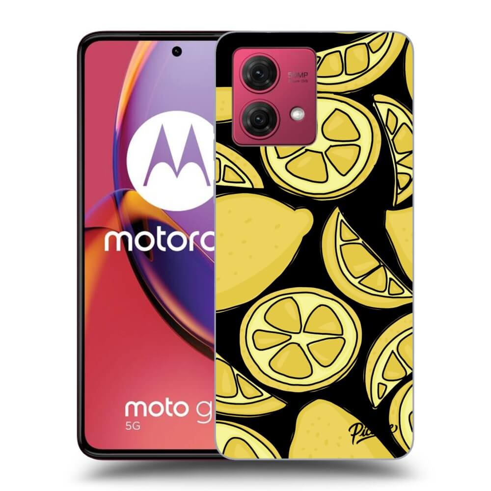 Silikonový černý Obal Pro Motorola Moto G84 5G - Lemon