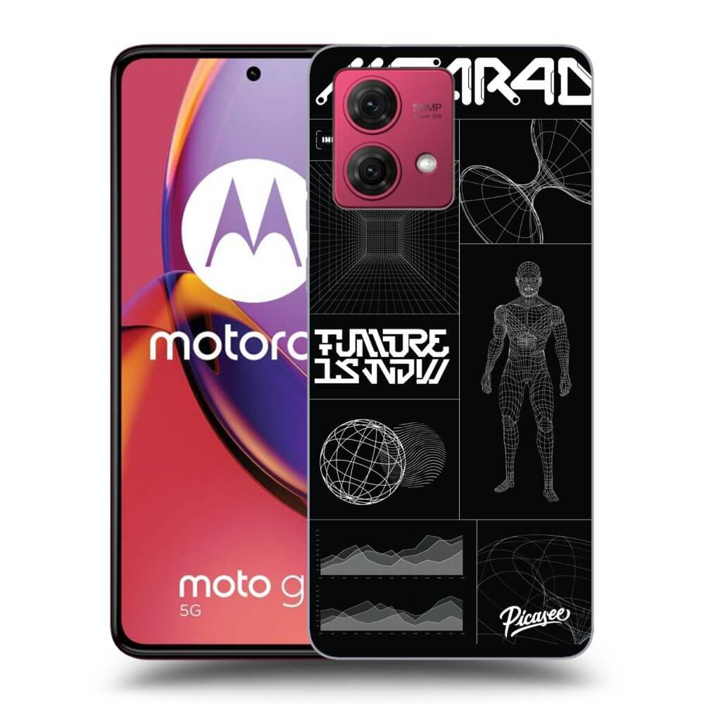 Silikonový Průhledný Obal Pro Motorola Moto G84 5G - BLACK BODY