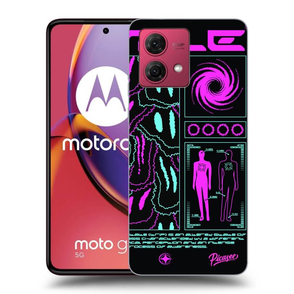 Silikonový Průhledný Obal Pro Motorola Moto G84 5G - HYPE SMILE