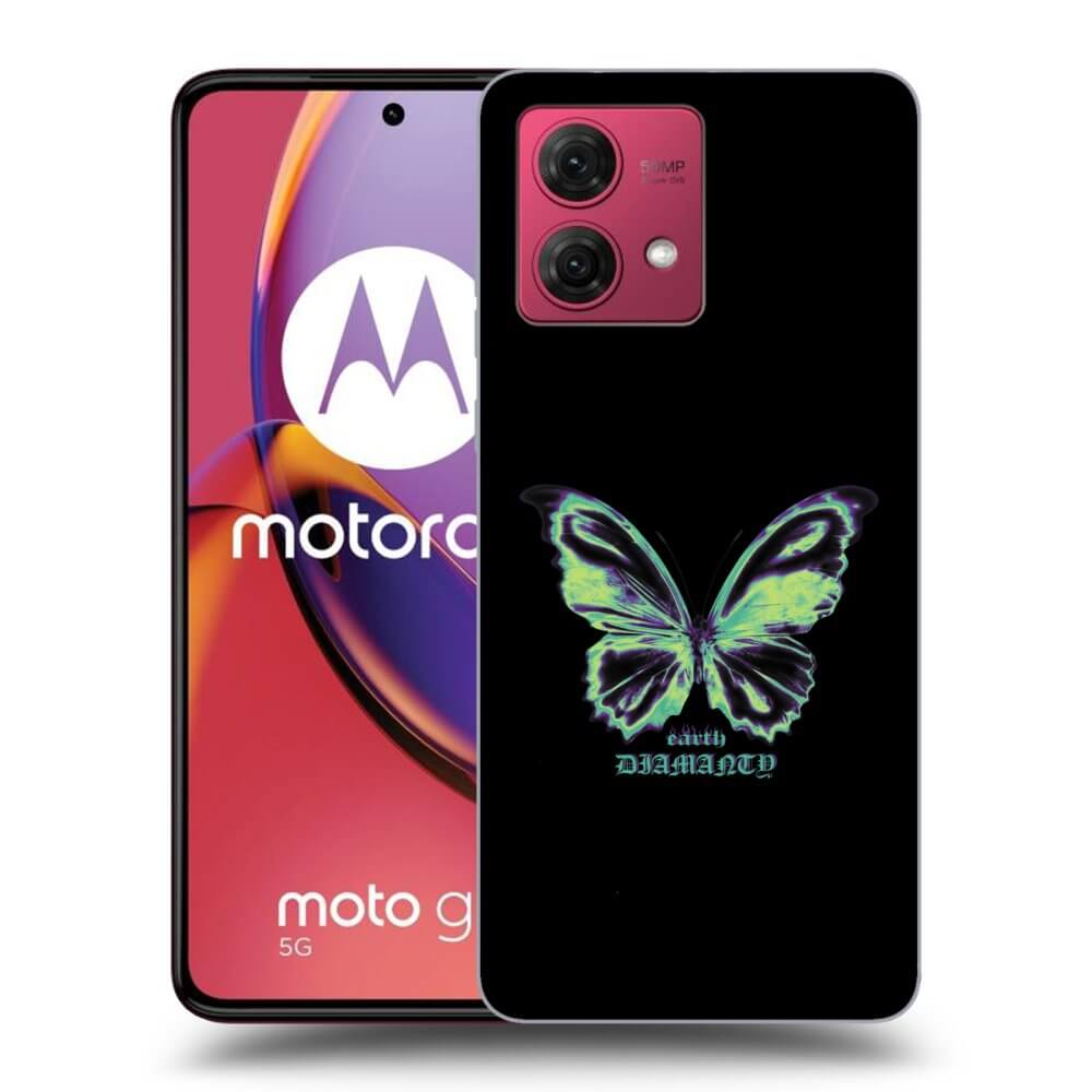 Silikonový Průhledný Obal Pro Motorola Moto G84 5G - Diamanty Blue