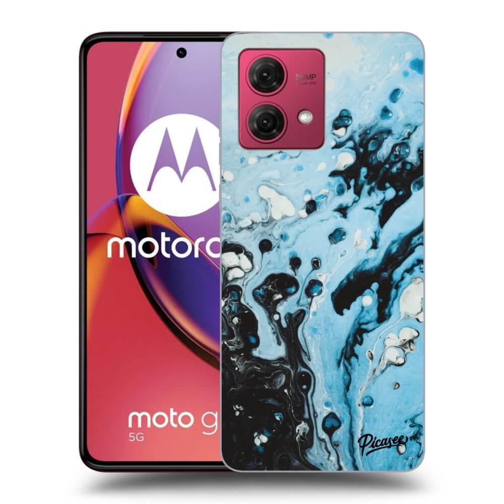 Silikonový černý Obal Pro Motorola Moto G84 5G - Organic Blue