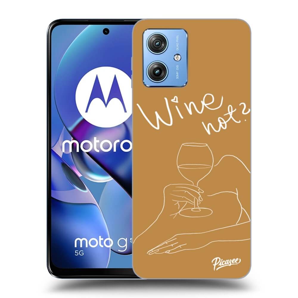 Silikonový Průhledný Obal Pro Motorola Moto G54 5G - Wine Not