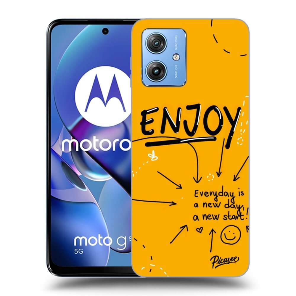 Silikonový Průhledný Obal Pro Motorola Moto G54 5G - Enjoy