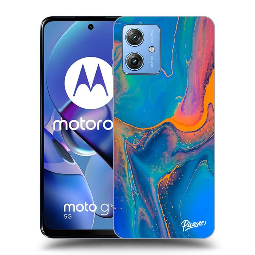 Silikonový Průhledný Obal Pro Motorola Moto G54 5G - Rainbow