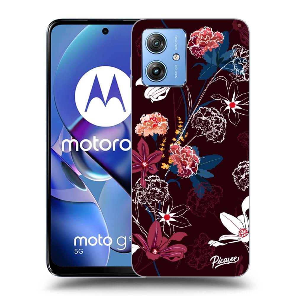 Silikonový Průhledný Obal Pro Motorola Moto G54 5G - Dark Meadow